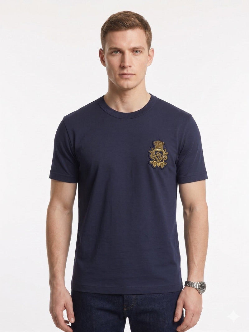 Dolce & Gabbana Royal Crest Tee – Navy