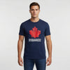 Dsquared2 Distressed Maple Leaf T-Shirt — Navy